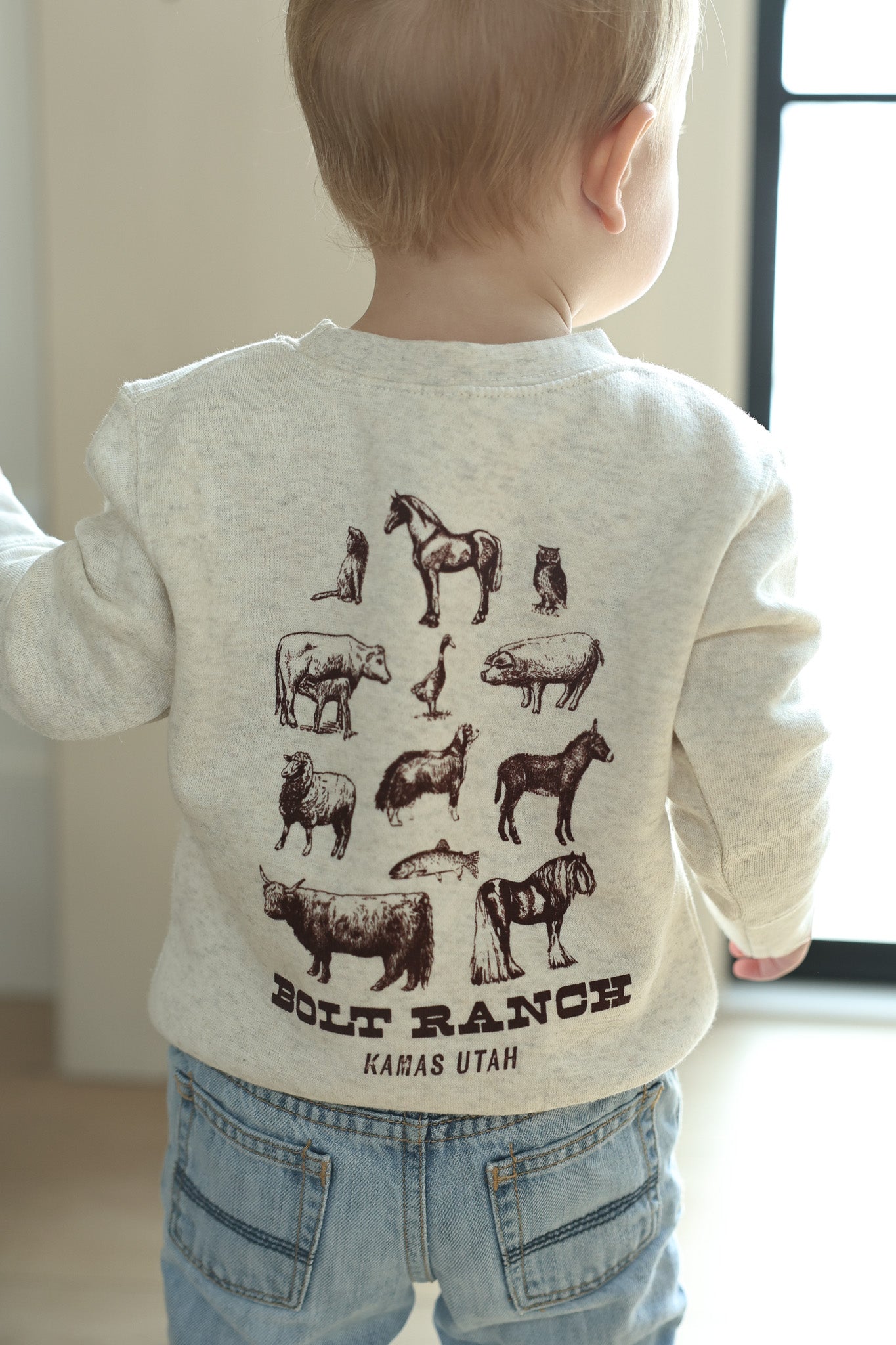 Bolt Ranch The Farm Toddler Crewneck
