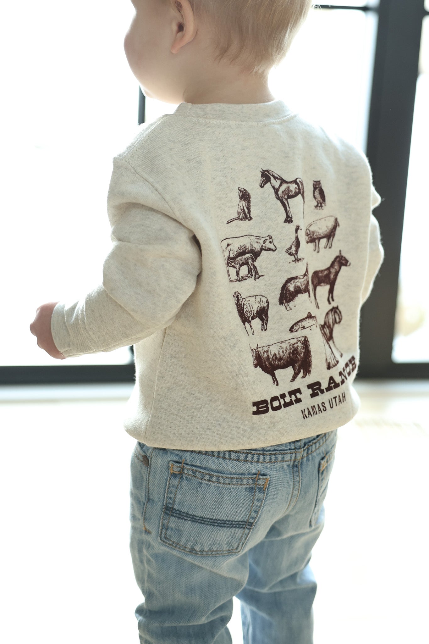 Bolt Ranch The Farm Toddler Crewneck