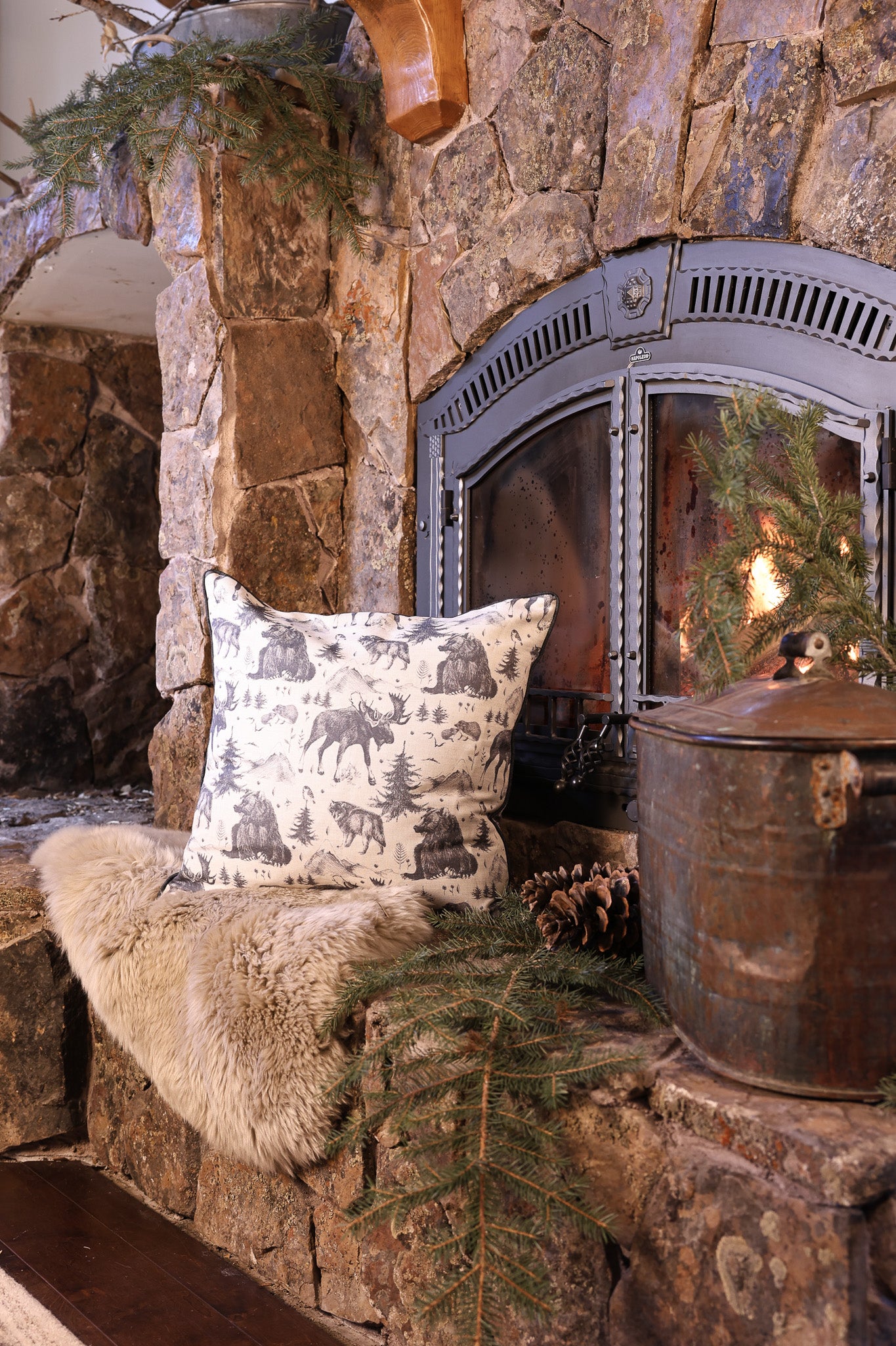 Bolt Ranch Winter Woodland Pillow