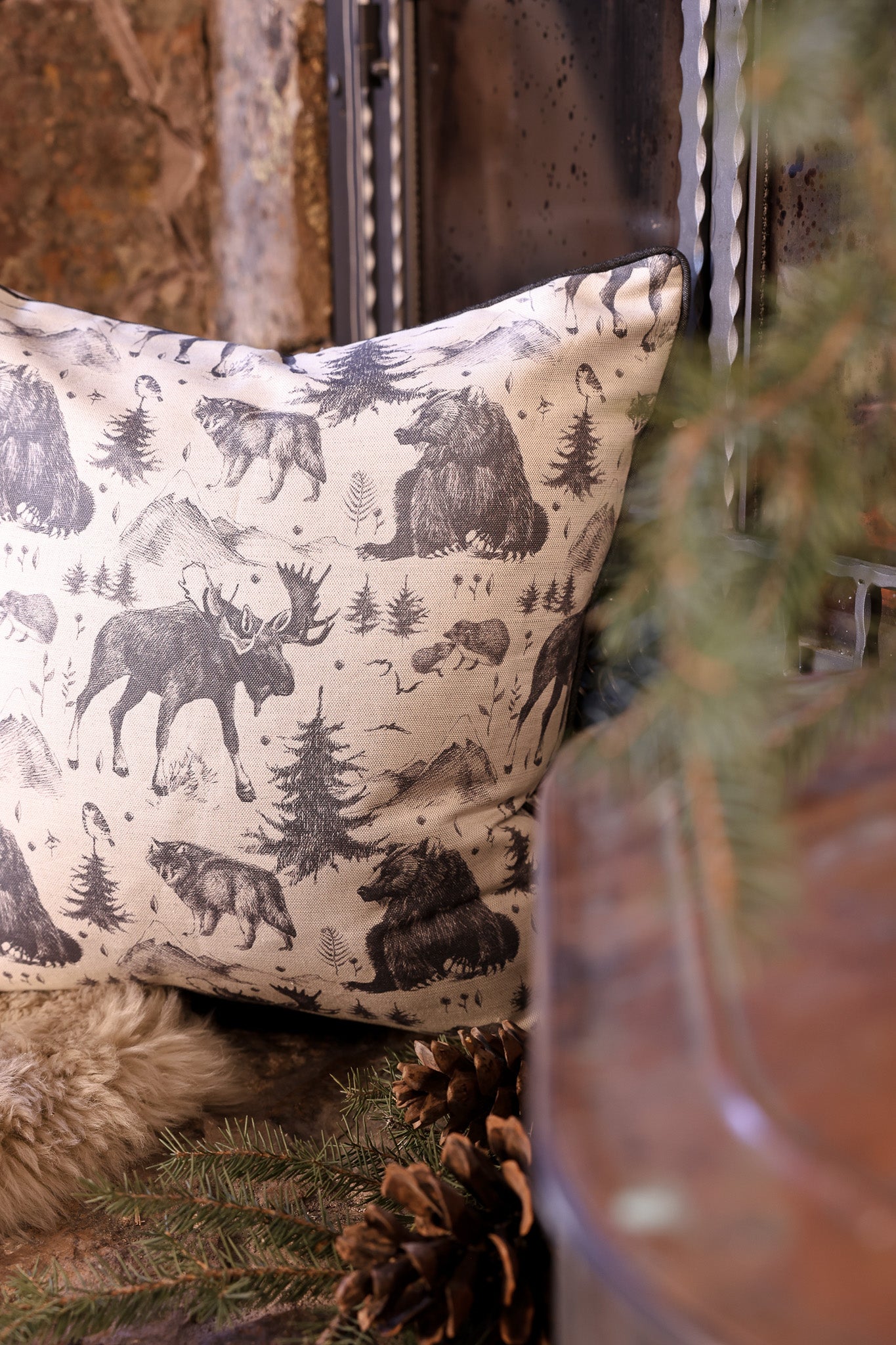 Bolt Ranch Winter Woodland Pillow