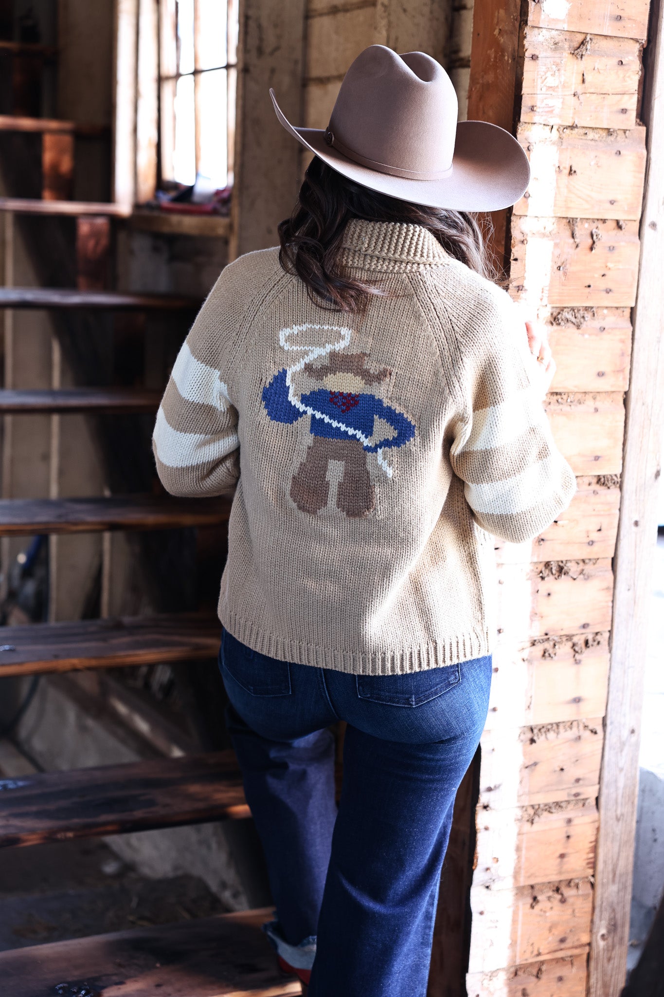 Vintage Cowboy Varsity Cardigan