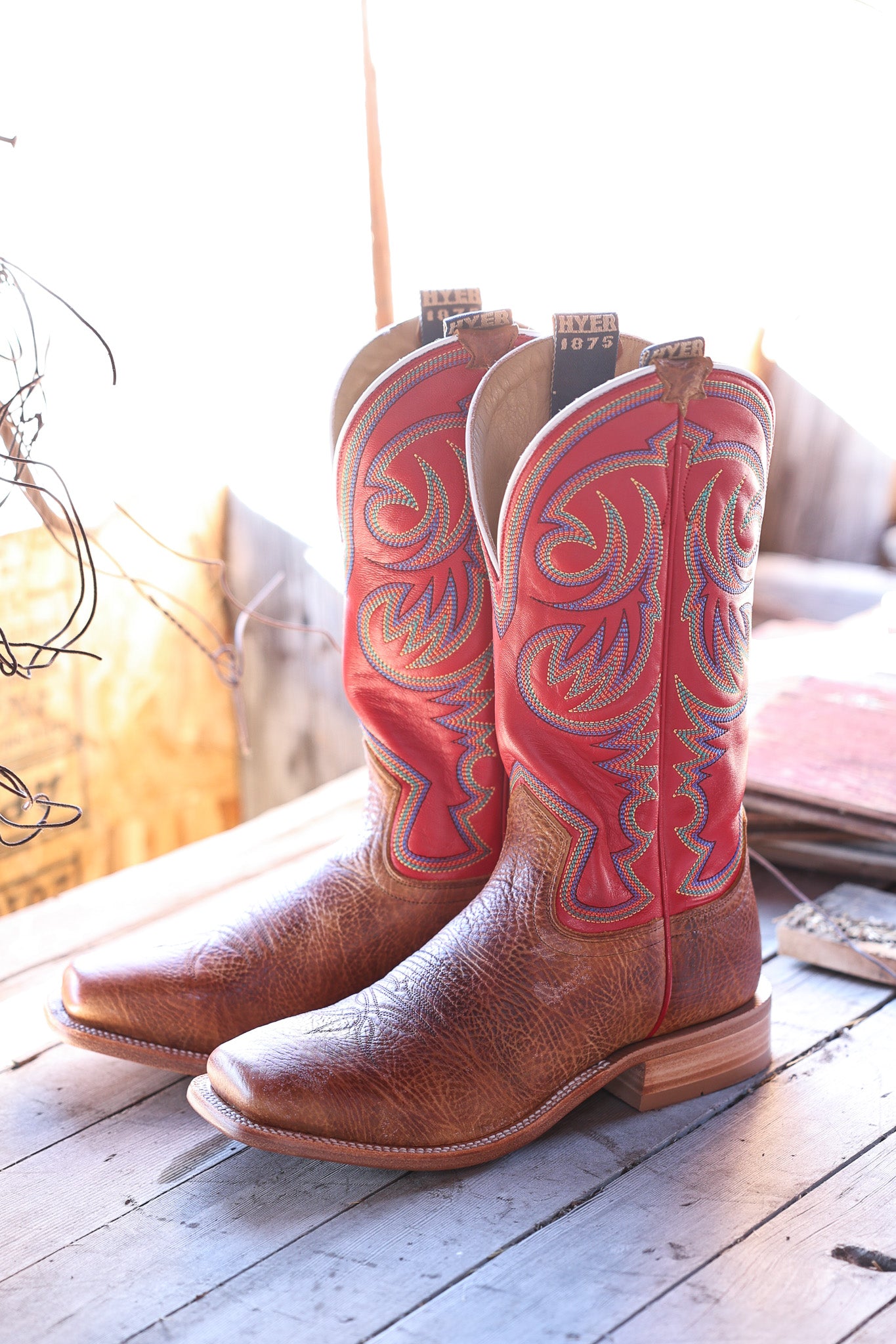 Hyer Mens Sawyer Tan Cowboy Boot