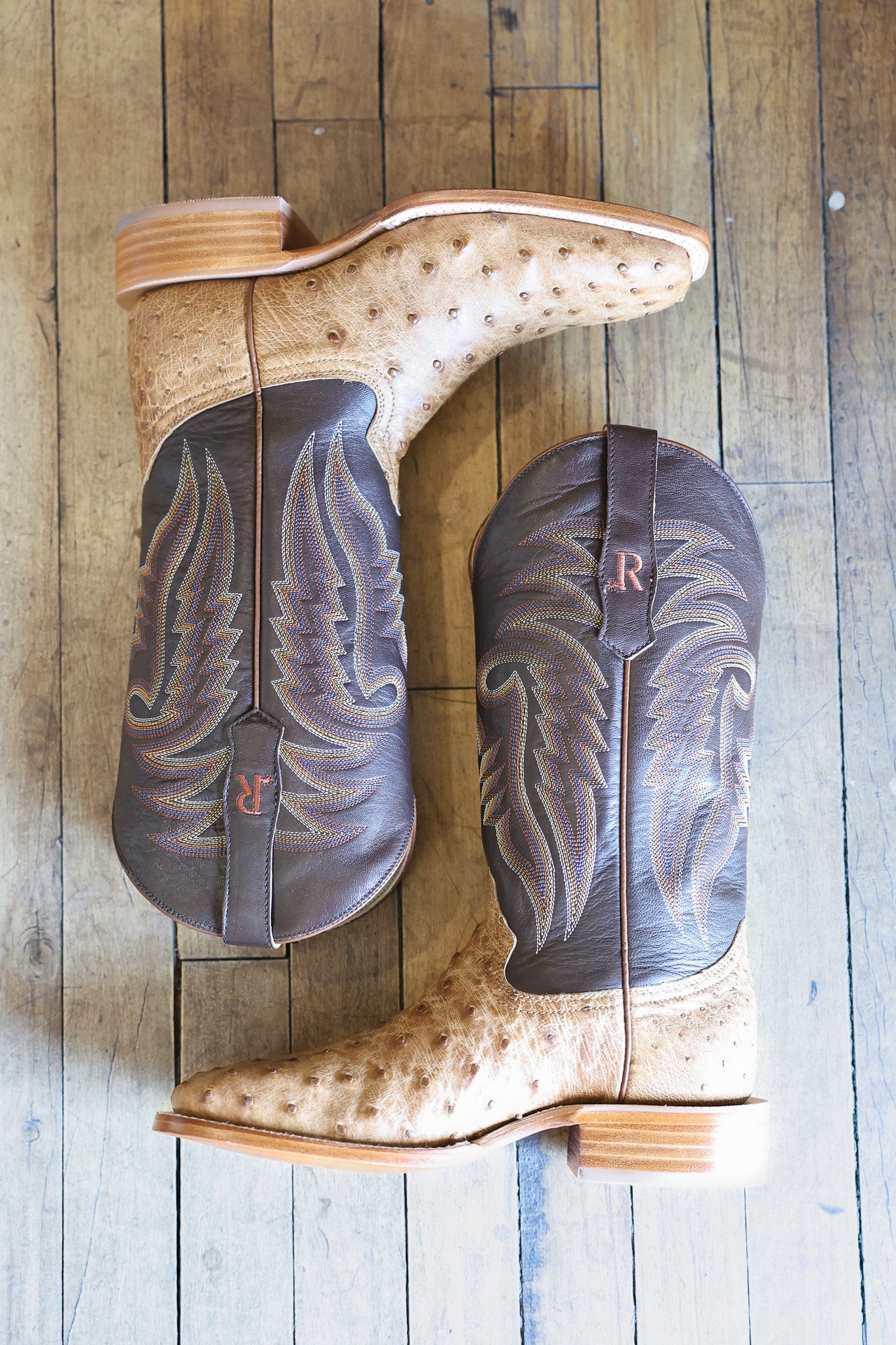 R Watson Mens Ant Bruciato FQ Ostrich Boot