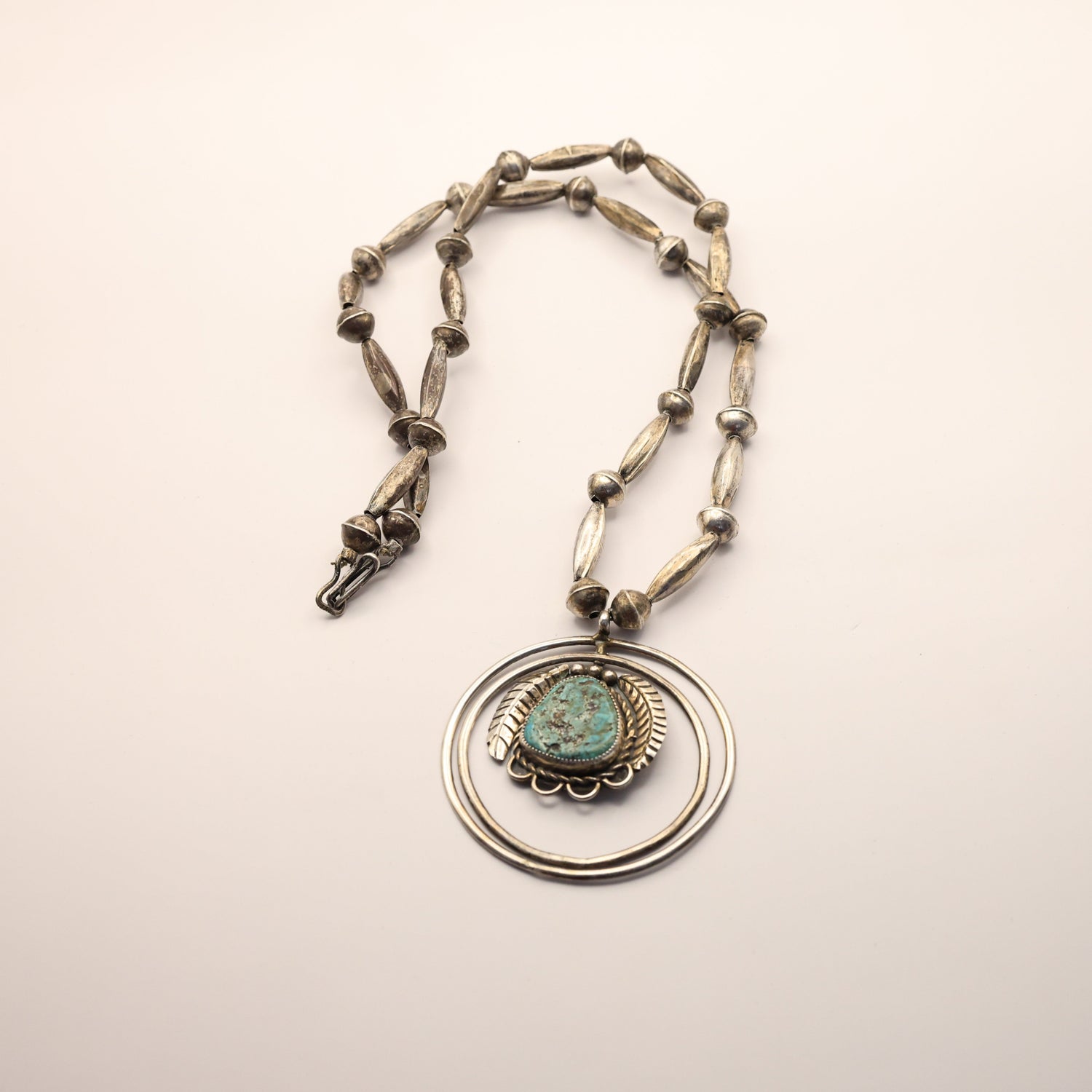 Vintage Tungsten Mine Turquoise Necklace