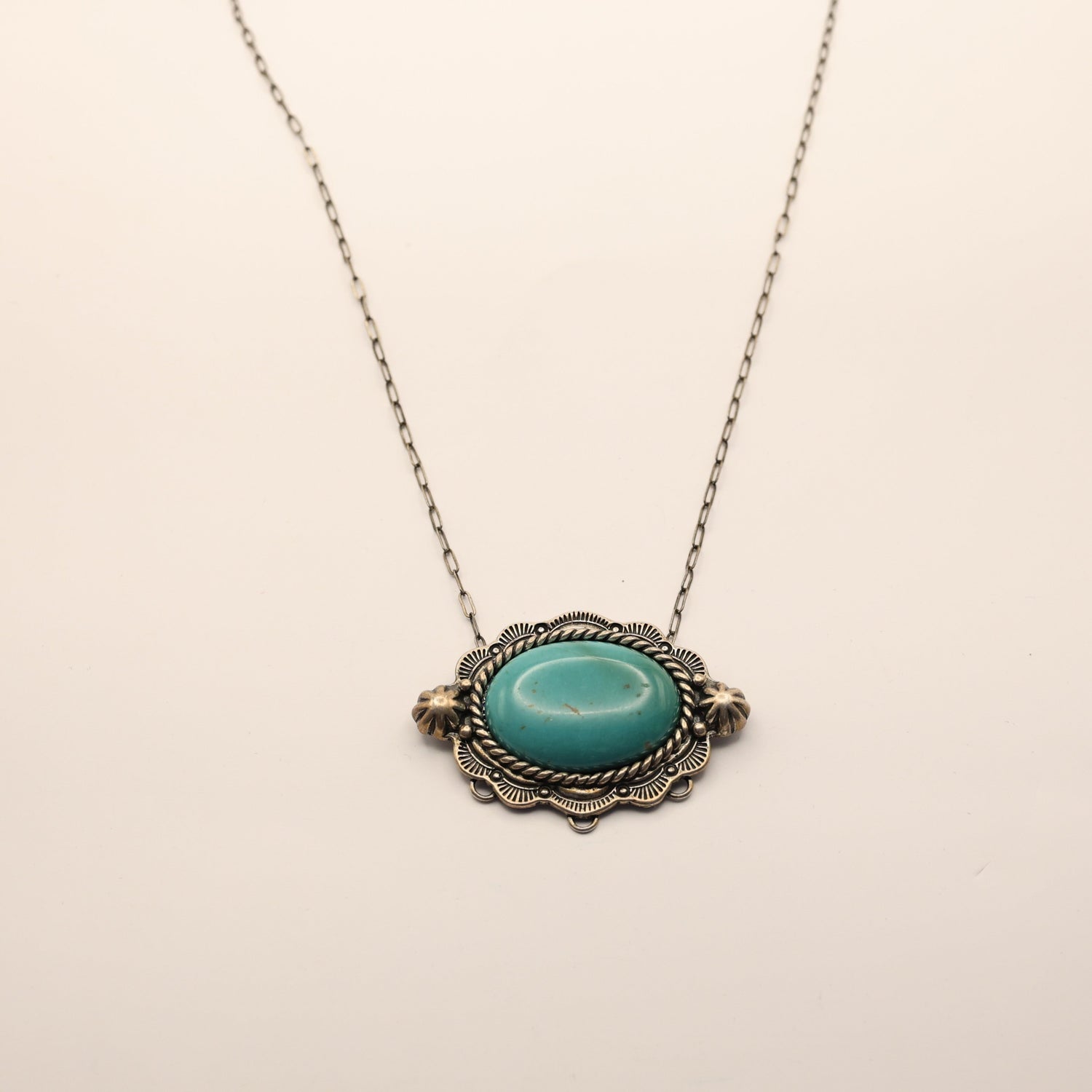 Oval Turquoise Necklace