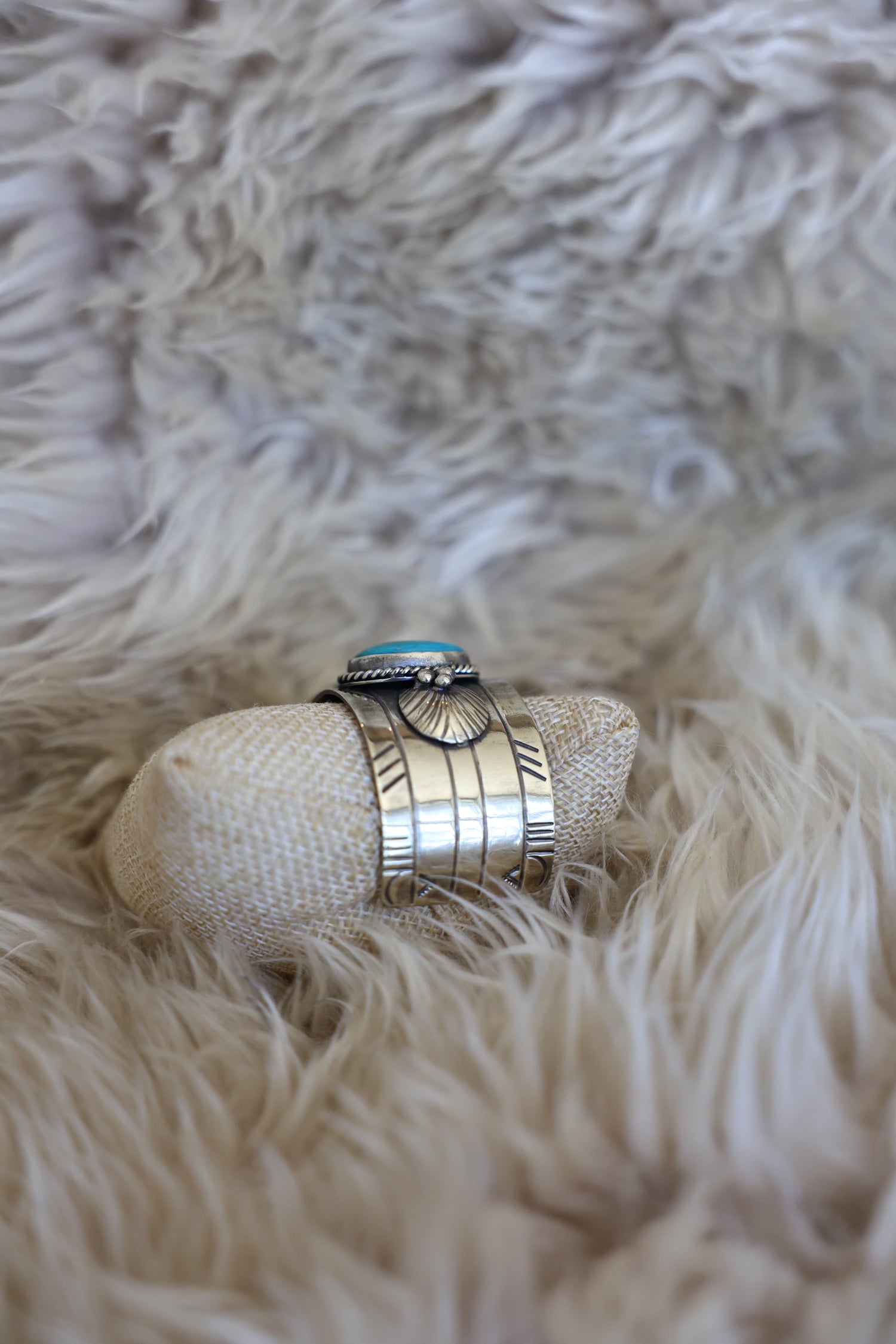 Paige Wallace 3 Oval Turquoise Cuff