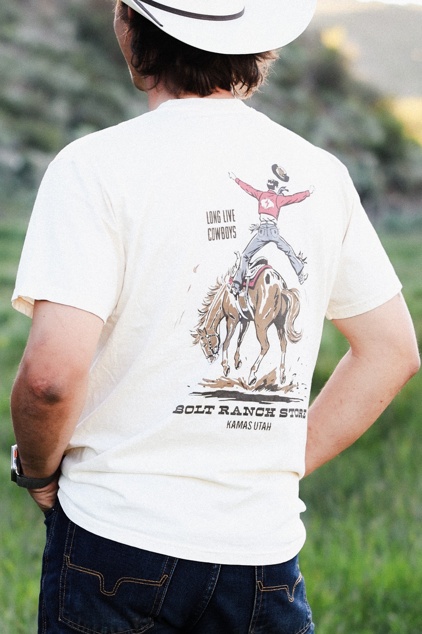 Bolt Ranch Long Live Cowboys Tee Shirt