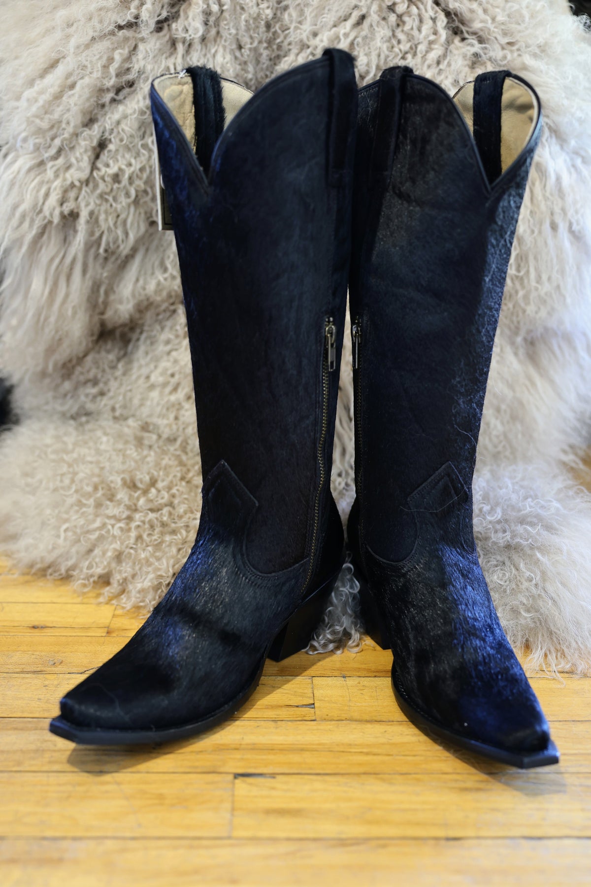 Stetson Womens Mae Black Hide Boots