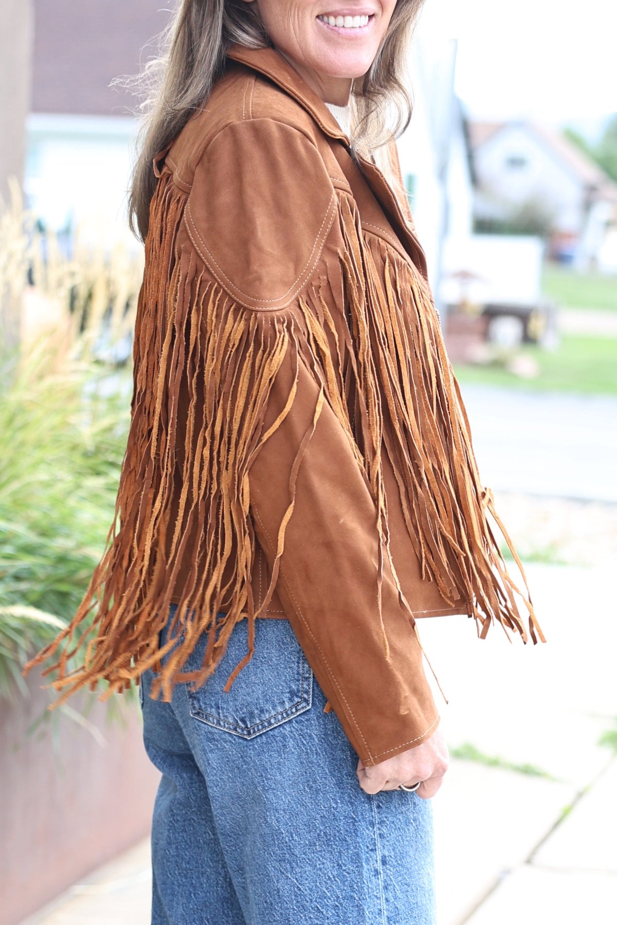 Cripple Creek Womens Vintage Fringe Jacket