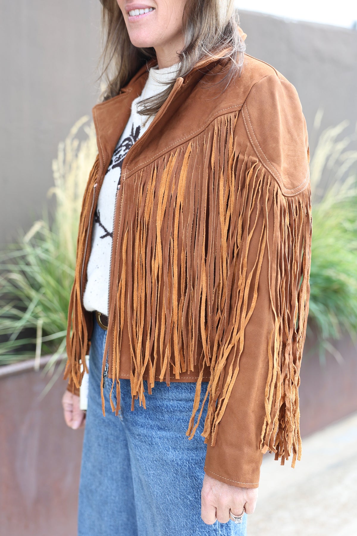 Cripple Creek Womens Vintage Fringe Jacket