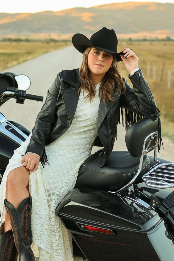 Stetson Womens Smooth Leather Fringe Moto Style Jkt at boltranchstore.com western jacket fringe leather jacket free shipping 
