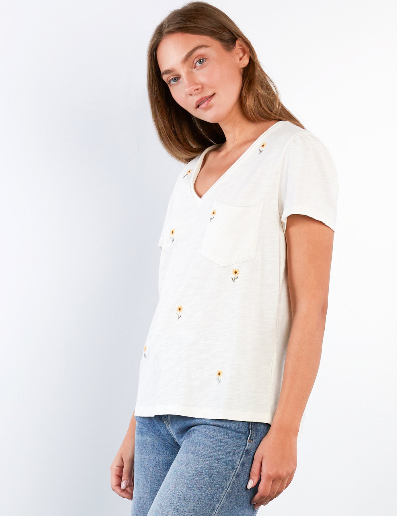 Billy T Sweet Embroidered Puff Tee