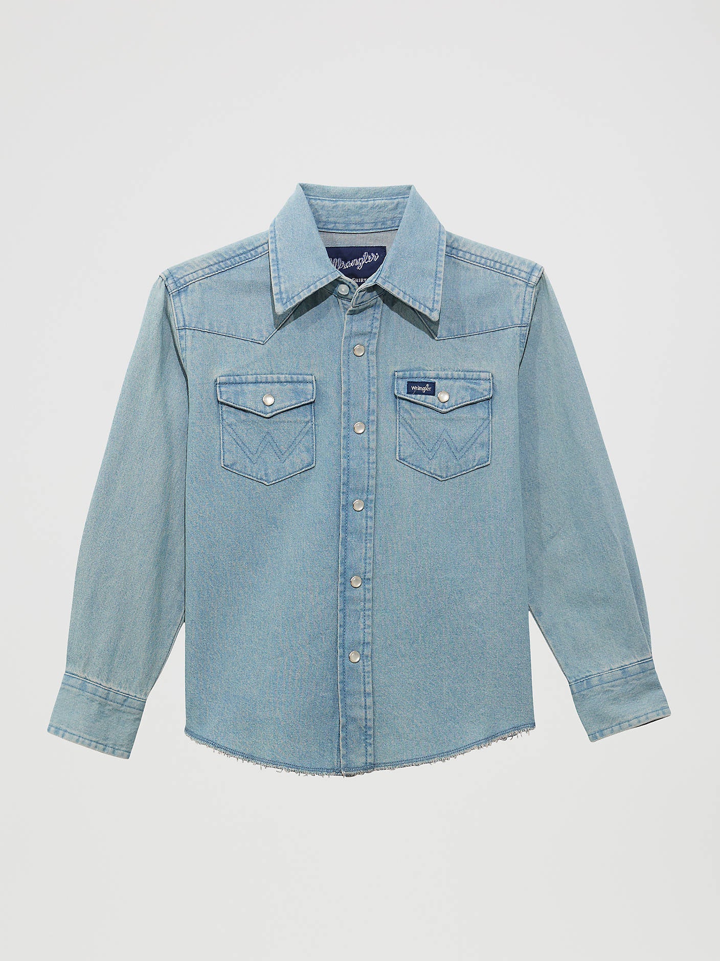 Wrangler Kids Cowboy Cut Western Snap Shirt