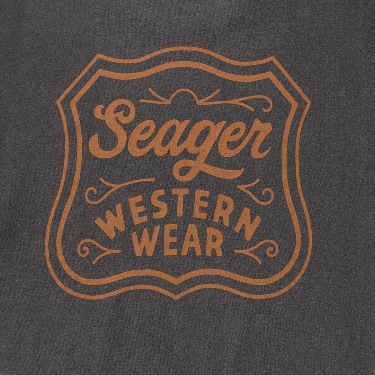 Utah western clothing rodeo mens fashion Badge Premium Tee Pigment Black SKU MTSU26PBDGEPBLK Boltranchstore.com free shipping