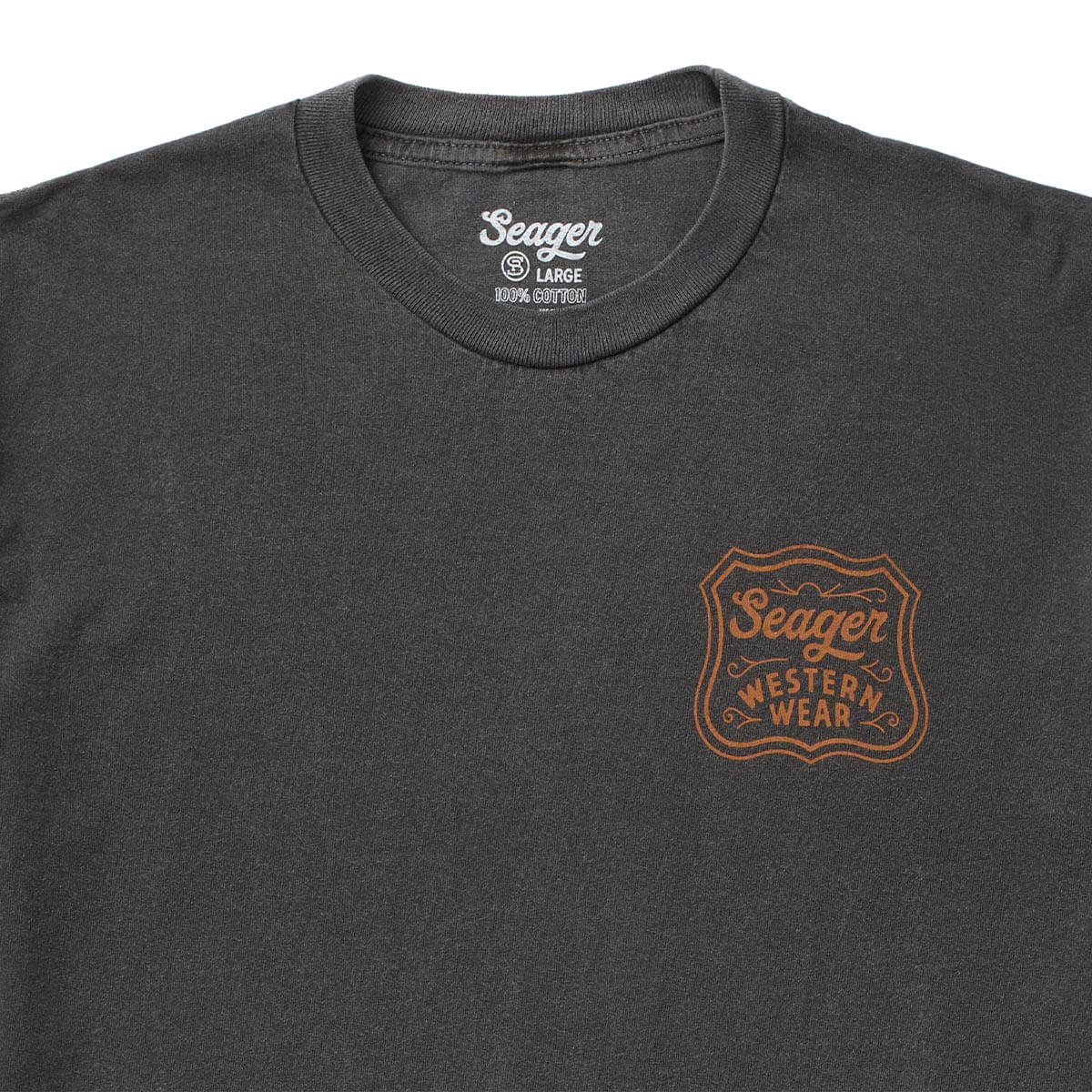 Rodeo mens western clothing western boutique Utah Badge Premium Tee Pigment Black SKU MTSU26PBDGEPBLK Boltranchstore.com free shipping