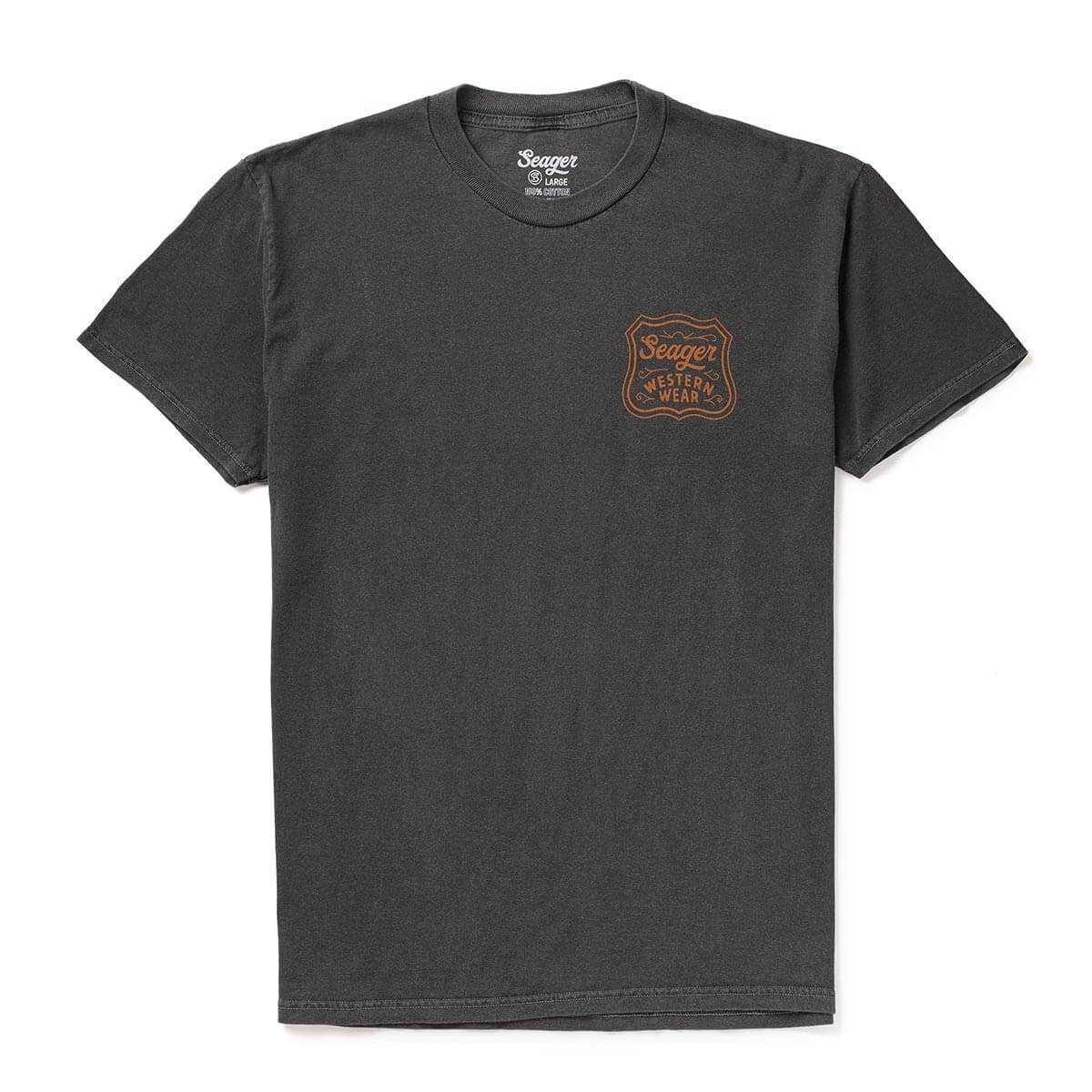 Mens western clothing rodeo Utah Badge Premium Tee Pigment Black SKU MTSU26PBDGEPBLK Boltranchstore.com free shipping