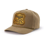Seager Badge Snapback Olive olive 100 percent cotton mens snapback western clothing Utah SKU MHH26BDGEOLV