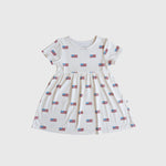 Bamboo T Shirt Dress Americana Ribbed shop at boltranchstore.com 