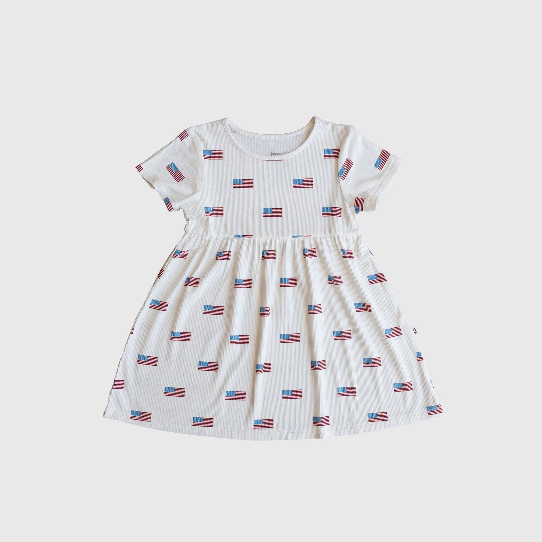 Bamboo T Shirt Dress Americana Ribbed shop at boltranchstore.com 