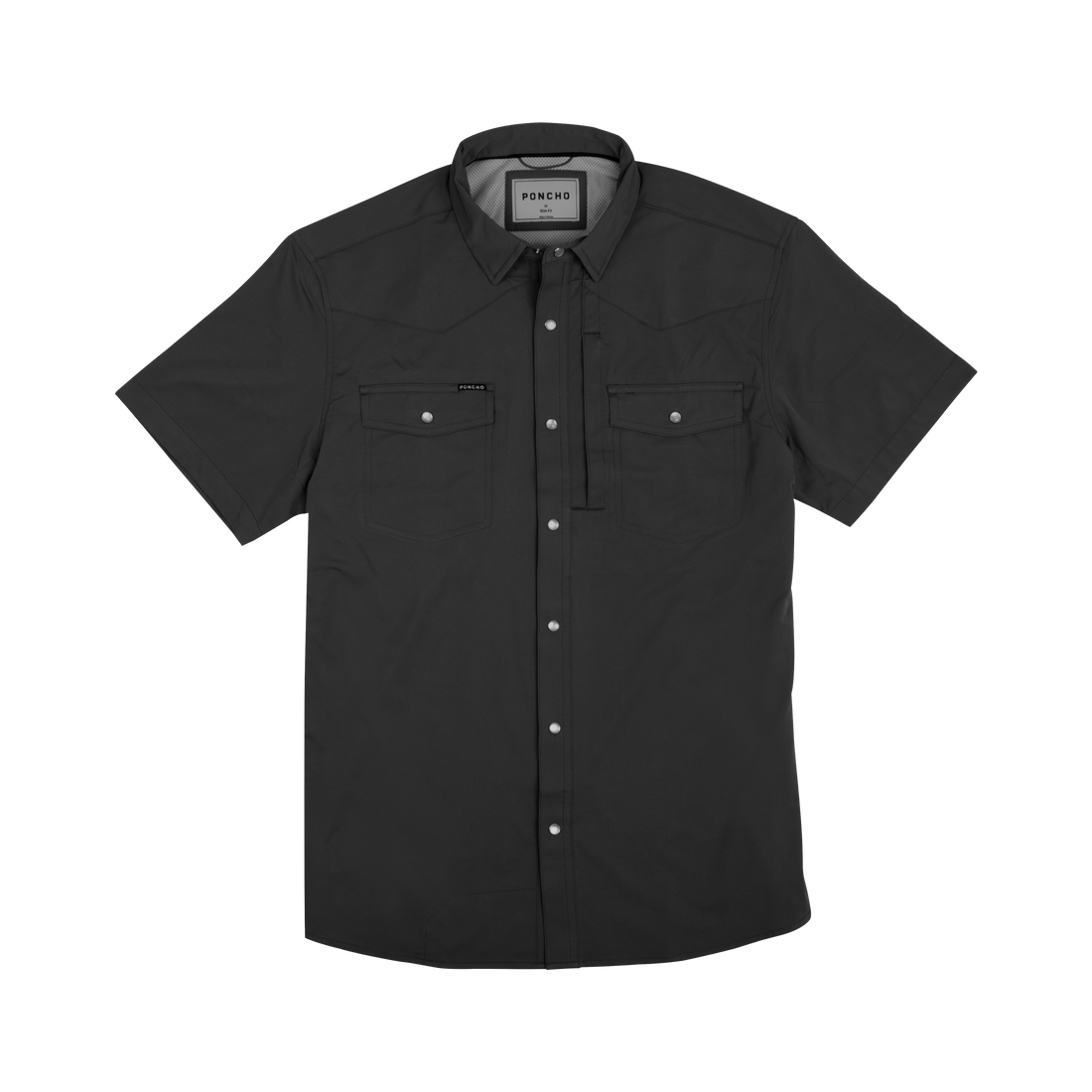 Poncho Mens Bandera Shirt in Black