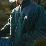 Seager Basecamp Sherpa Jacket Dark Blue Green mens sherpa jacket for cold weather ranch wear cowboy