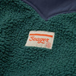 Seager Basecamp Sherpa Jacket Dark Blue Green welt hand pockets western clothing