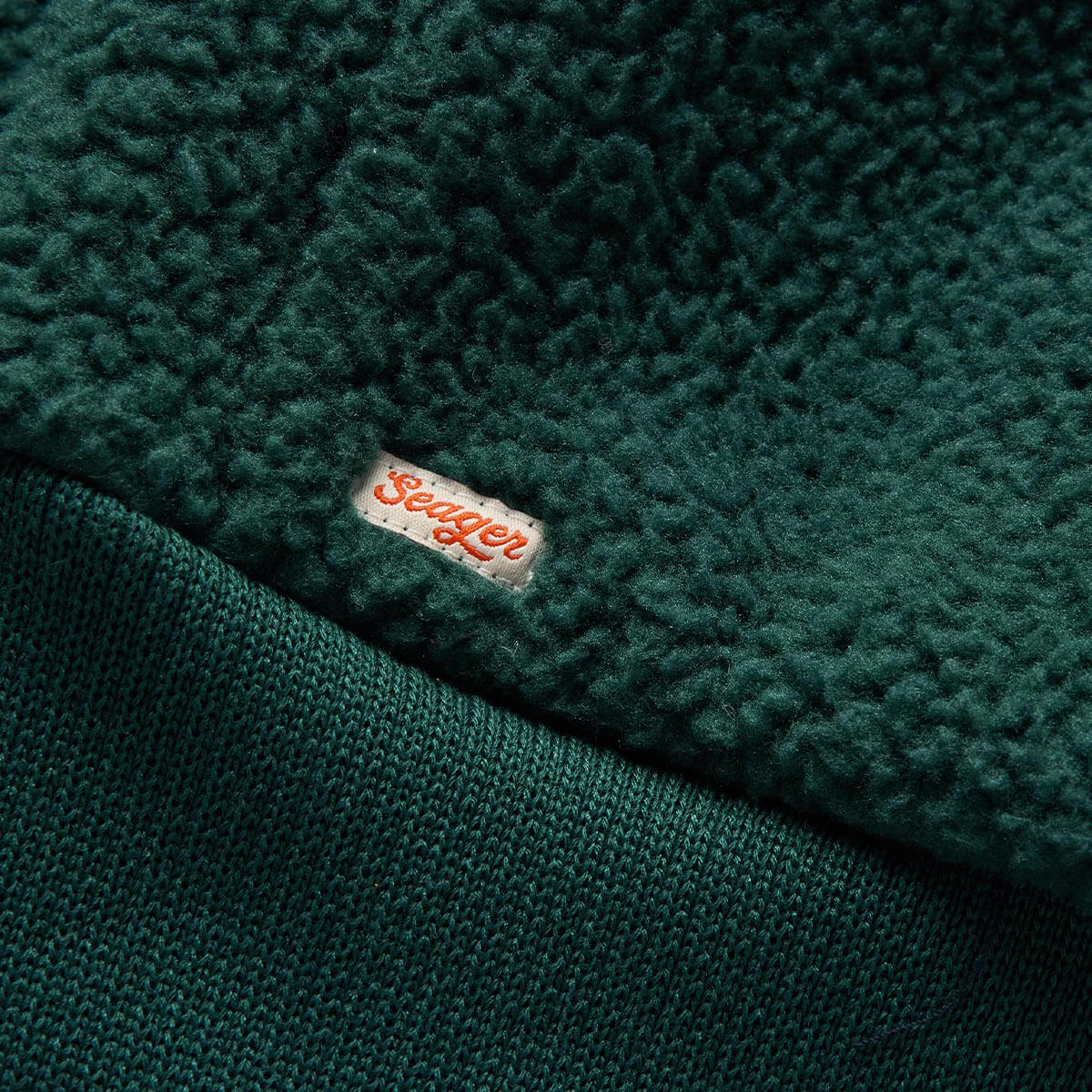 Seager Basecamp Sherpa Jacket Dark Blue Green blue green tone pairs with denim and felt hats Kamas Utah