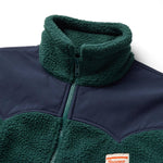 Seager Basecamp Sherpa Jacket Dark Blue Green water repellent nylon canvas reinforced western yoke western fashion Kamas