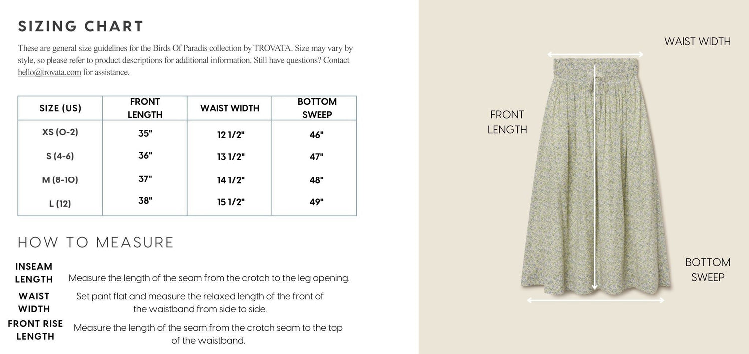 Bianca Skirt Nantucket Ditsy