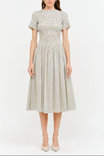 Bianca Striped Smocked Dress womens anthro dupe western fashion Boltranchstore.com Free Shipping