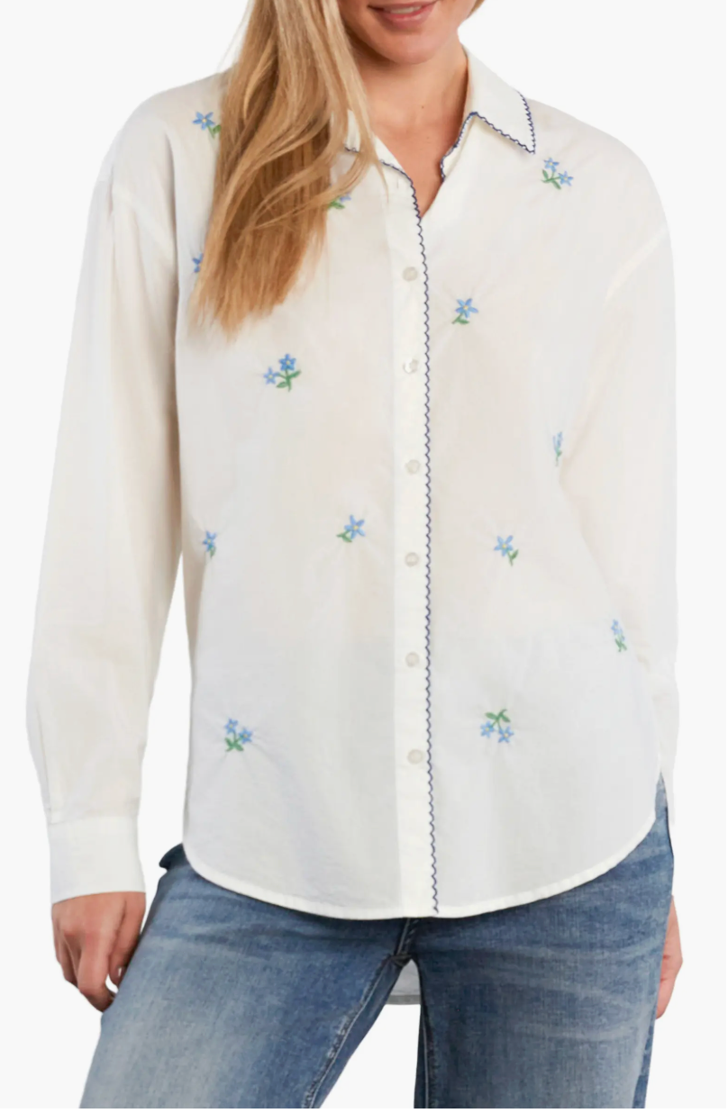 Billy T Floral Kisses Shirt shop at boltranchstore.com free shipping womens flower spring summer 