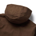 Seager Bison Insulated Jacket Tobacco YKK front zipper closure Park City