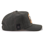 Seager Bison Waxed Snapback Black side mounted carpenter pencil holder western fashion Kamas