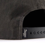 Seager Bison Waxed Snapback Black Hey Good Lookin label inside the crown western clothing