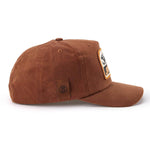 Seager Bison Waxed Snapback Brown carpenter pencil holder on the side panel western fashion Kamas
