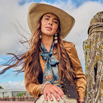Fringe Scarves Boli Gettin Western Navy Plaid long skinny scarf in lightweight poly chiffon western clothing