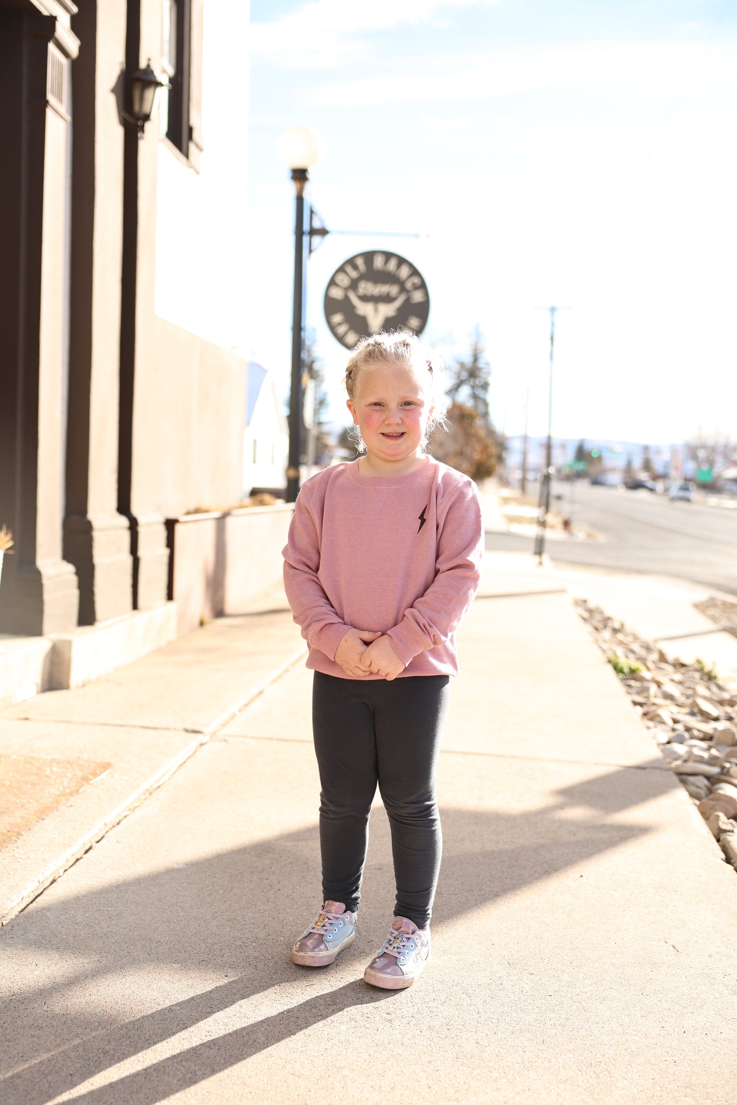 Bolt Ranch Kids Highland Crewneck