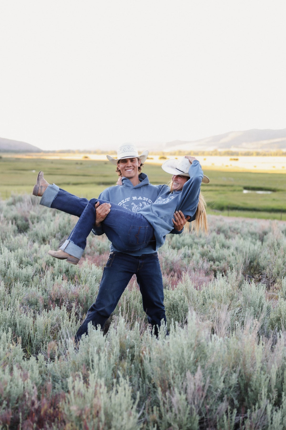 Bolt Ranch Athletic Collegiate Hoodie mens womens unisex blue western cowboy graphic hoodie sweatshirt summer 2026 rodeo Boltranchstore.com