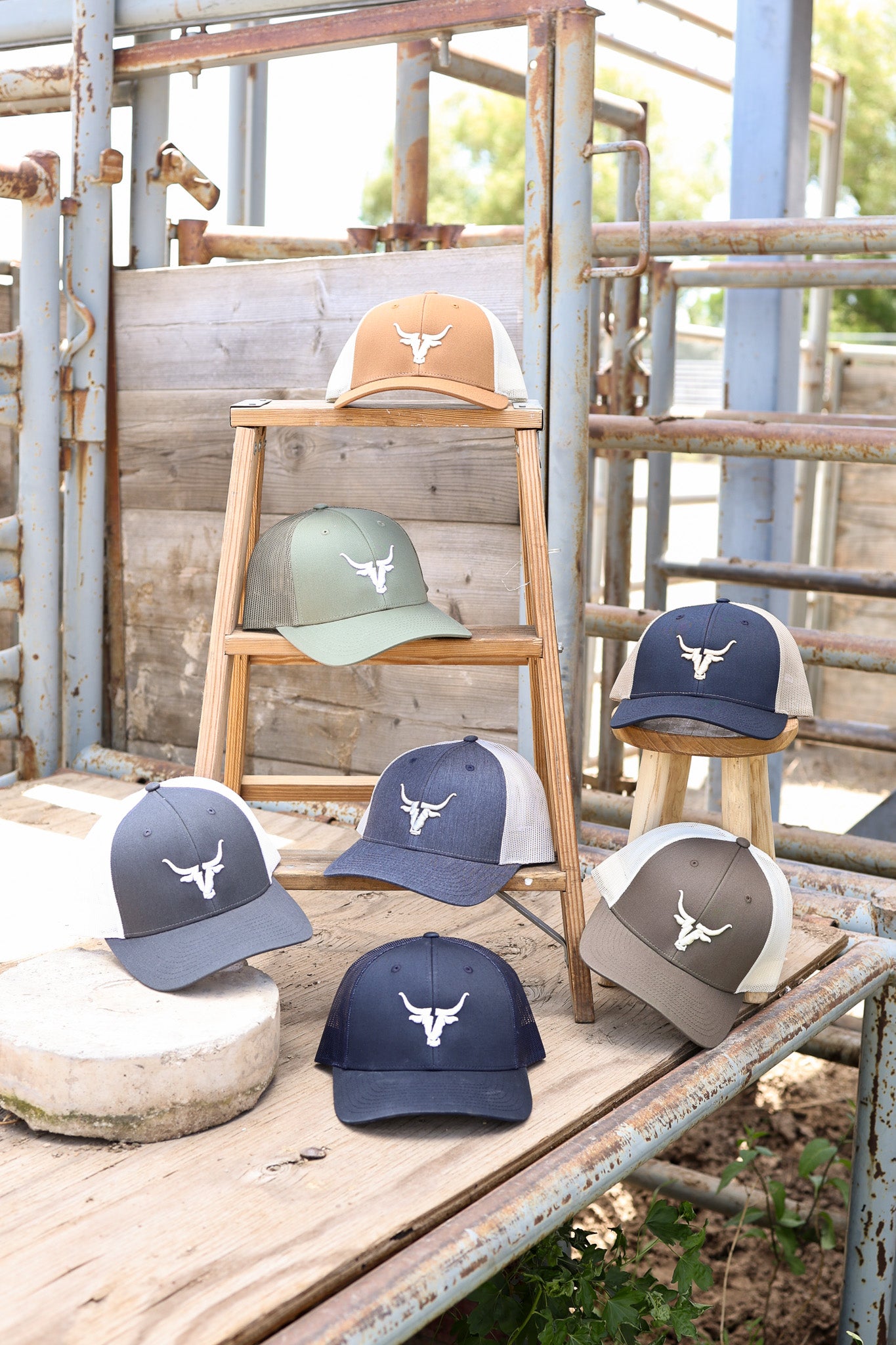 Bolt Ranch Branded Hat unisex trucker ball cap western mesh snapback bolt ranch merch free shipping boltranchstore.com