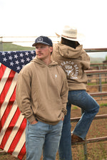Bolt Ranch Dusty Trails Hoodie mens womens unisex western hoodie rodeo gear popular tombstone logo Boltranchstore.com