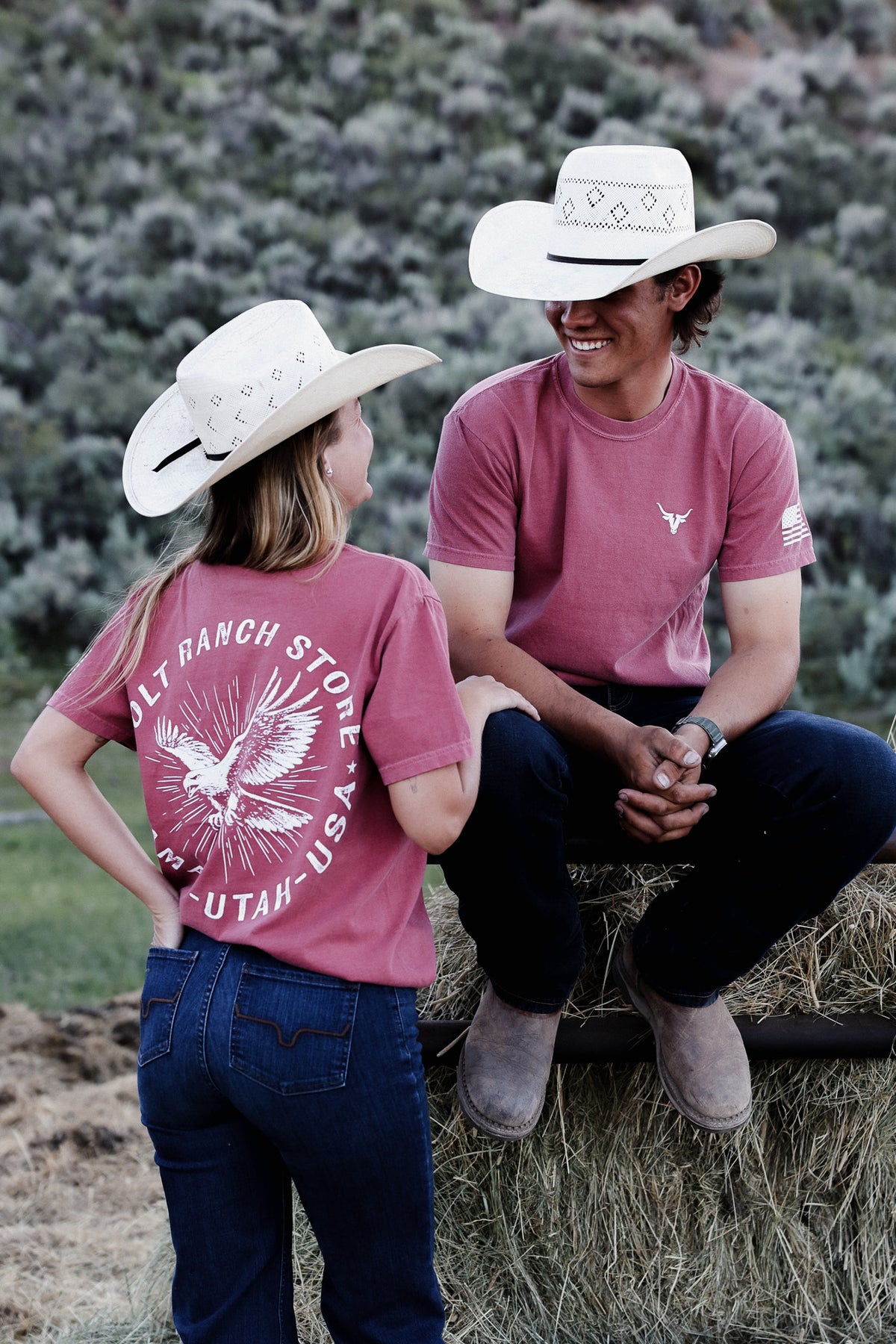 Bolt Ranch Eagle Tee Shirt mens womens unisex red rodeo freedom america t-shirt flag rodeo 2026 Boltranchstore.com Free Shipping