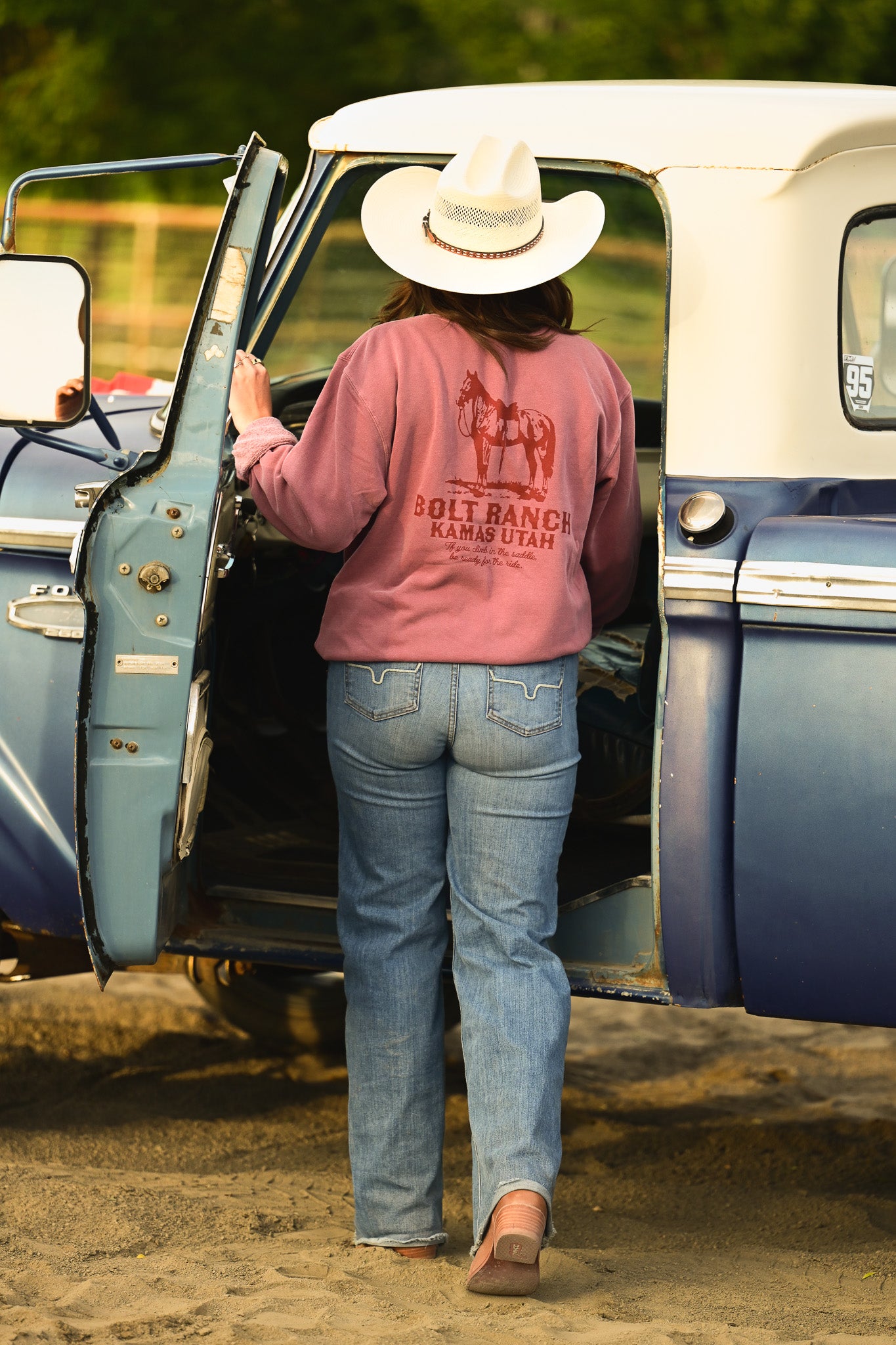 Bolt Ranch Free Ride Crewneck for adults men or women, comfortable western crewneck exclusively at boltranchstore.com
