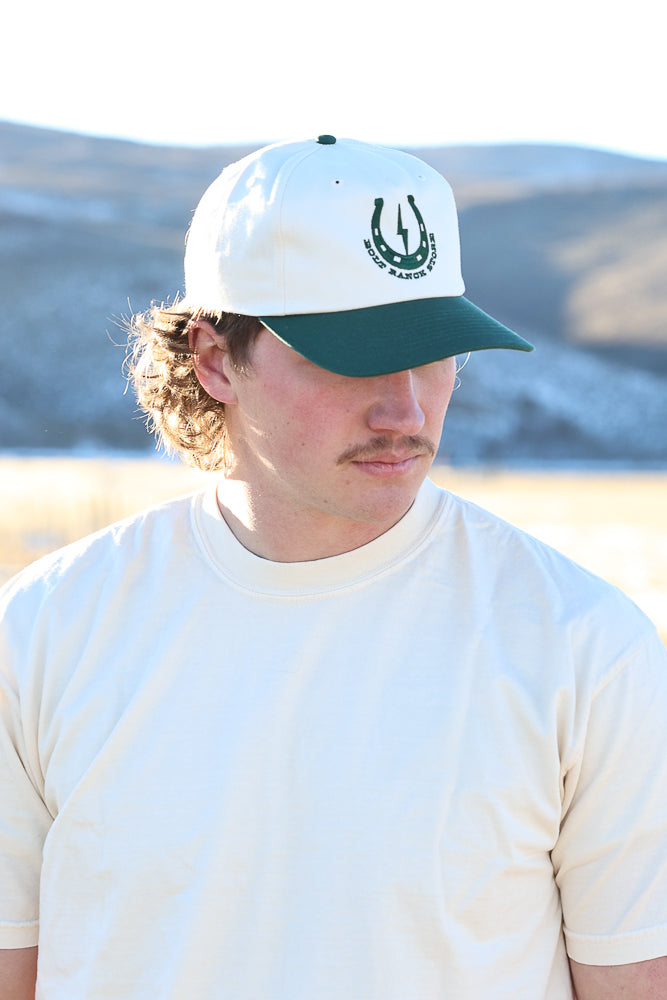 Bolt Ranch Good Luck Twill Hat green horseshoe mens womens unisex cap hat Bolt merch gear new 2026 popular viral free shipping