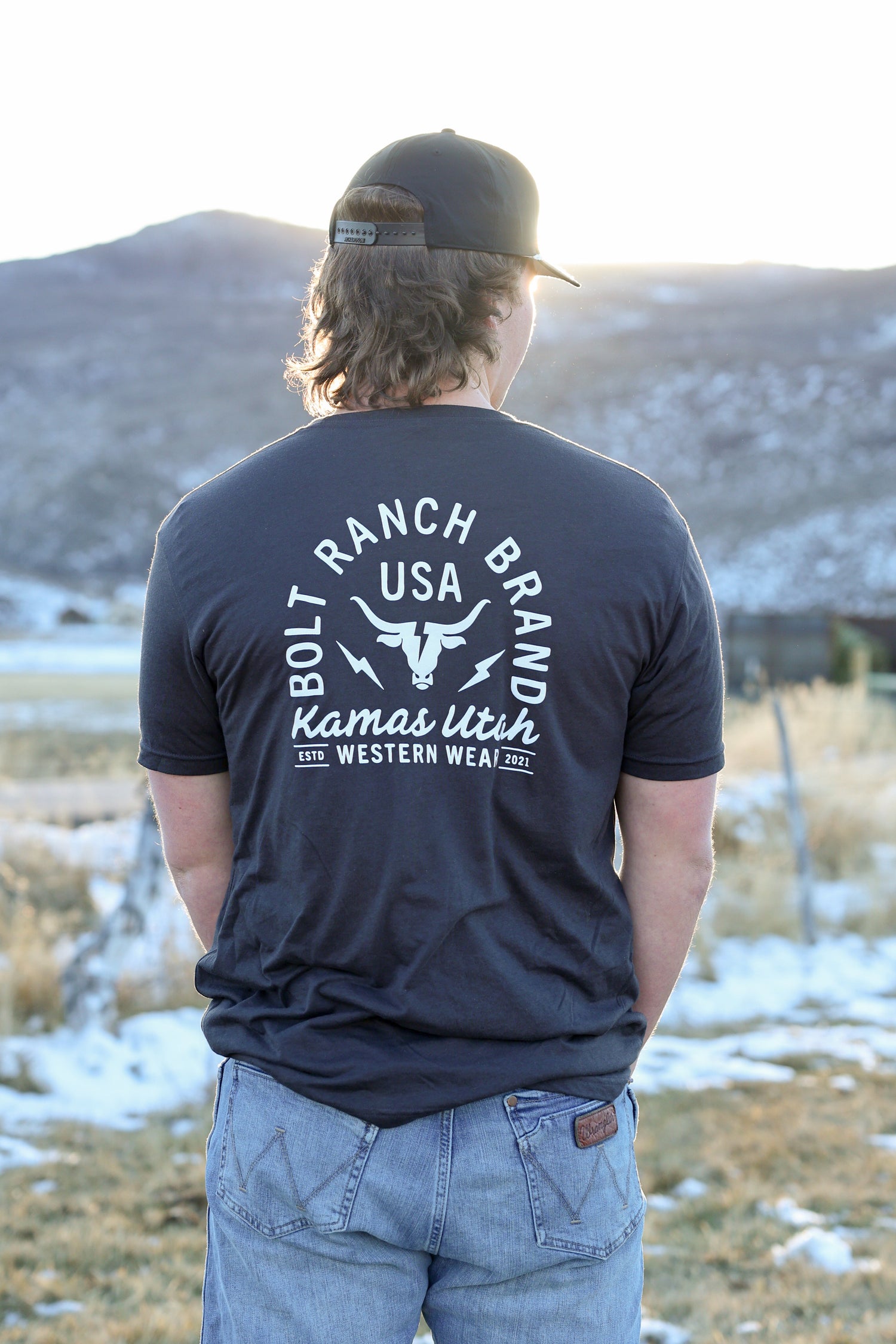 Bolt Ranch Graphite Showdown Tee Shirt mens womens unisex black gray t-shirt tee tshirt Boltranchstore.com gear merch 2026 new release