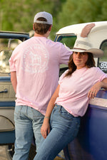 Bolt Ranch Pink Skies T Shirt western cowboy boltranchstore.com free shipping rodeo summer shirt mens womens teens unisex