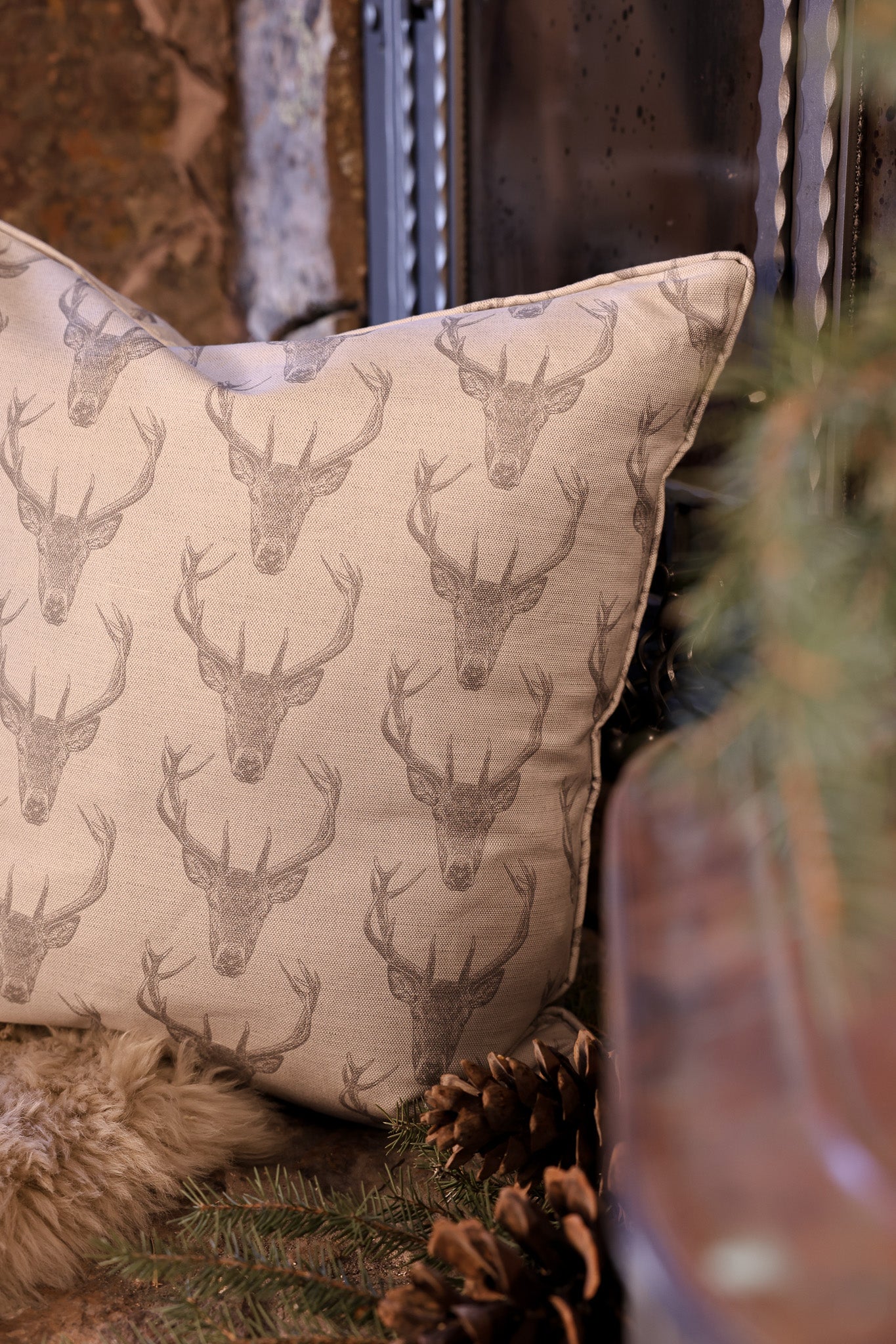 Bolt Ranch Sterling Stag Pillow