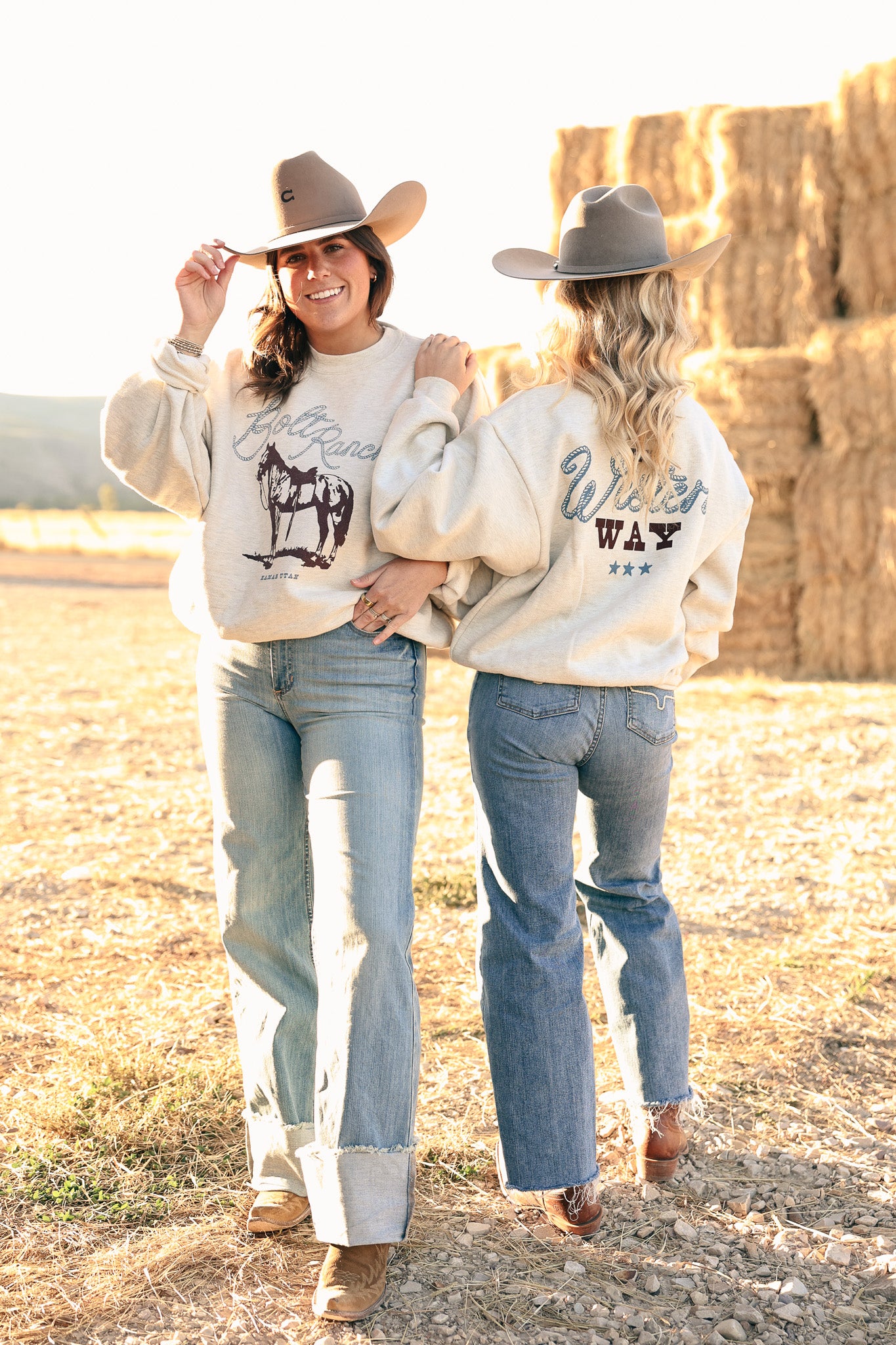 Bolt Ranch Western Way Crewneck Boltranchstore.com fall 2025 new arrival popular viral womens western fashion sweatsuit comfortable gift free shipping