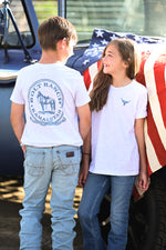 Bolt Ranch Youth Blue Skies T Shirt kids boys girl gray tee free shipping at Boltranchstore.com