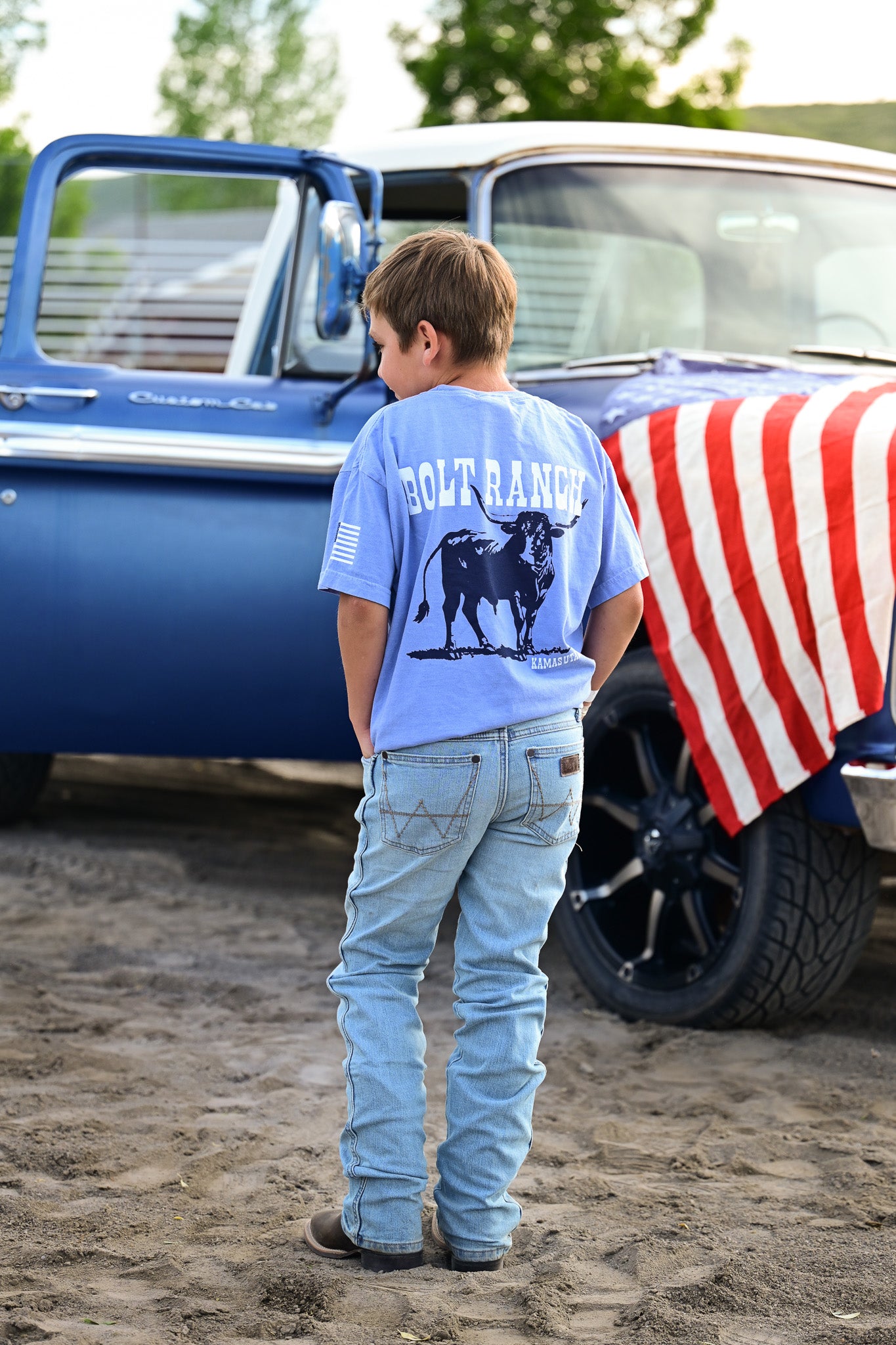 Bolt Ranch Youth Longhorn T Shirt the perfect shirt for your little cowgirl or cowboy exclusively at boltranchstore.com