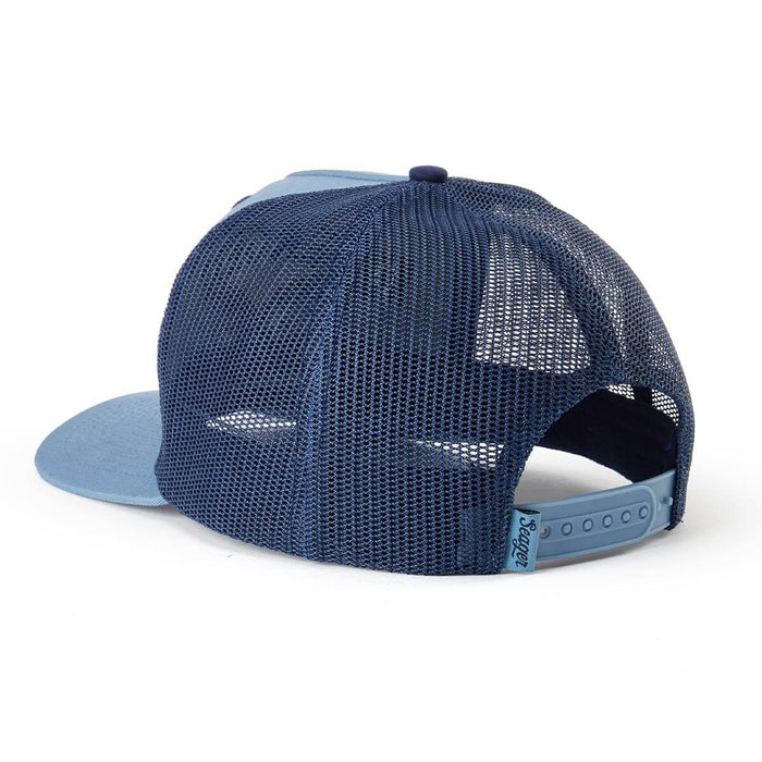 Seager Bradley Trucker Hat in Faded Denim